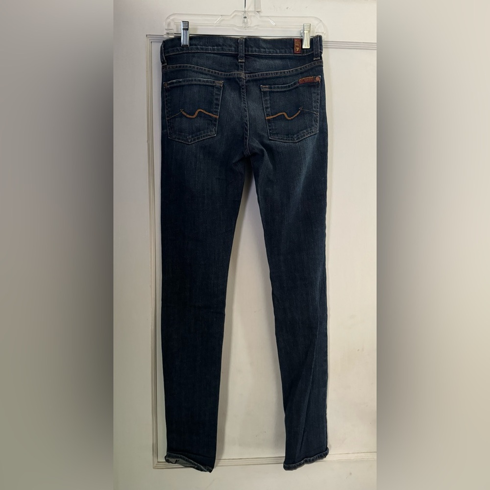Women’s 7 For All Mankind Size 25 Denim Jeans Blue Roxanne Slim Straight Pants